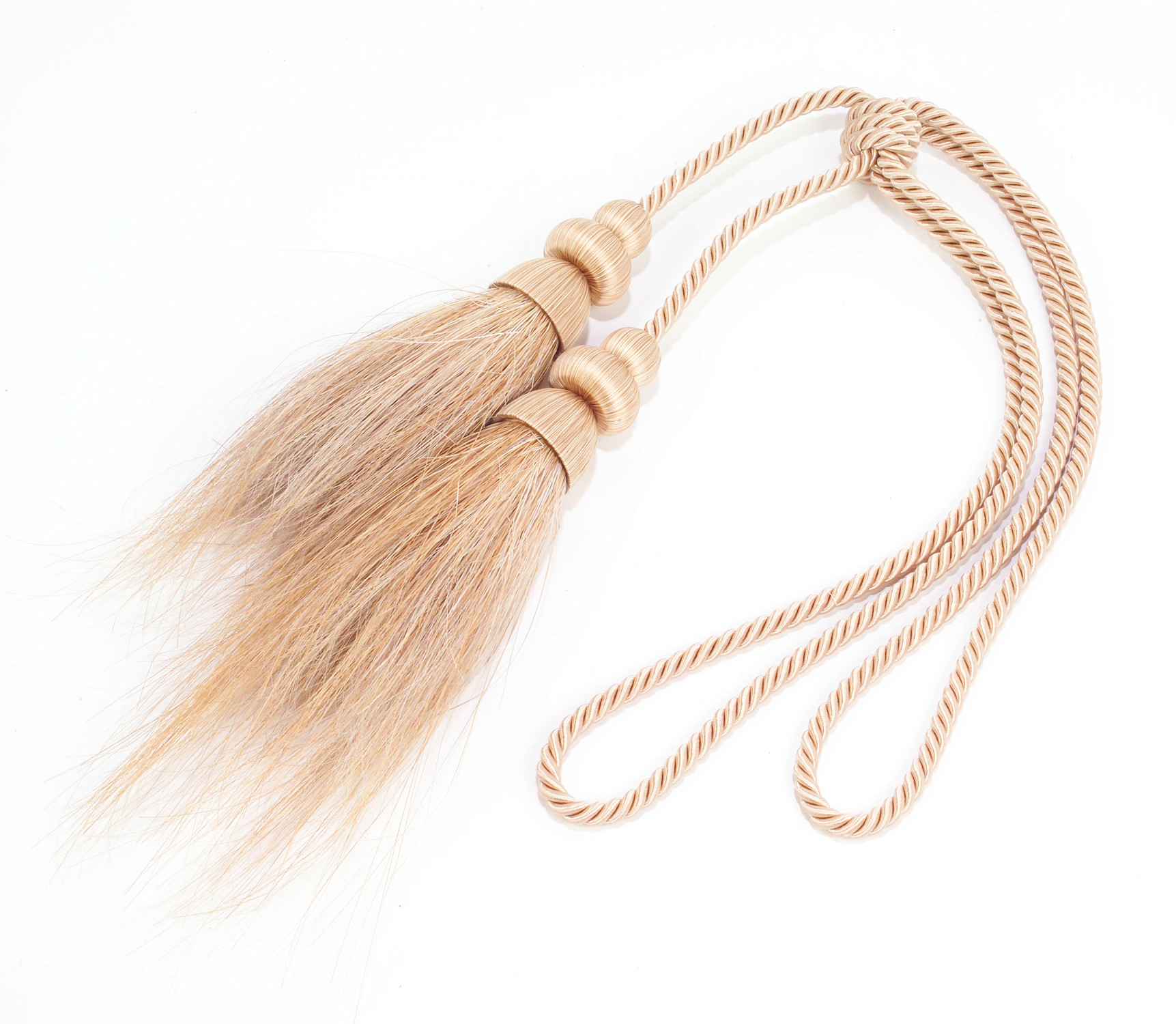 BLONDE PEACOCK TIEBACK