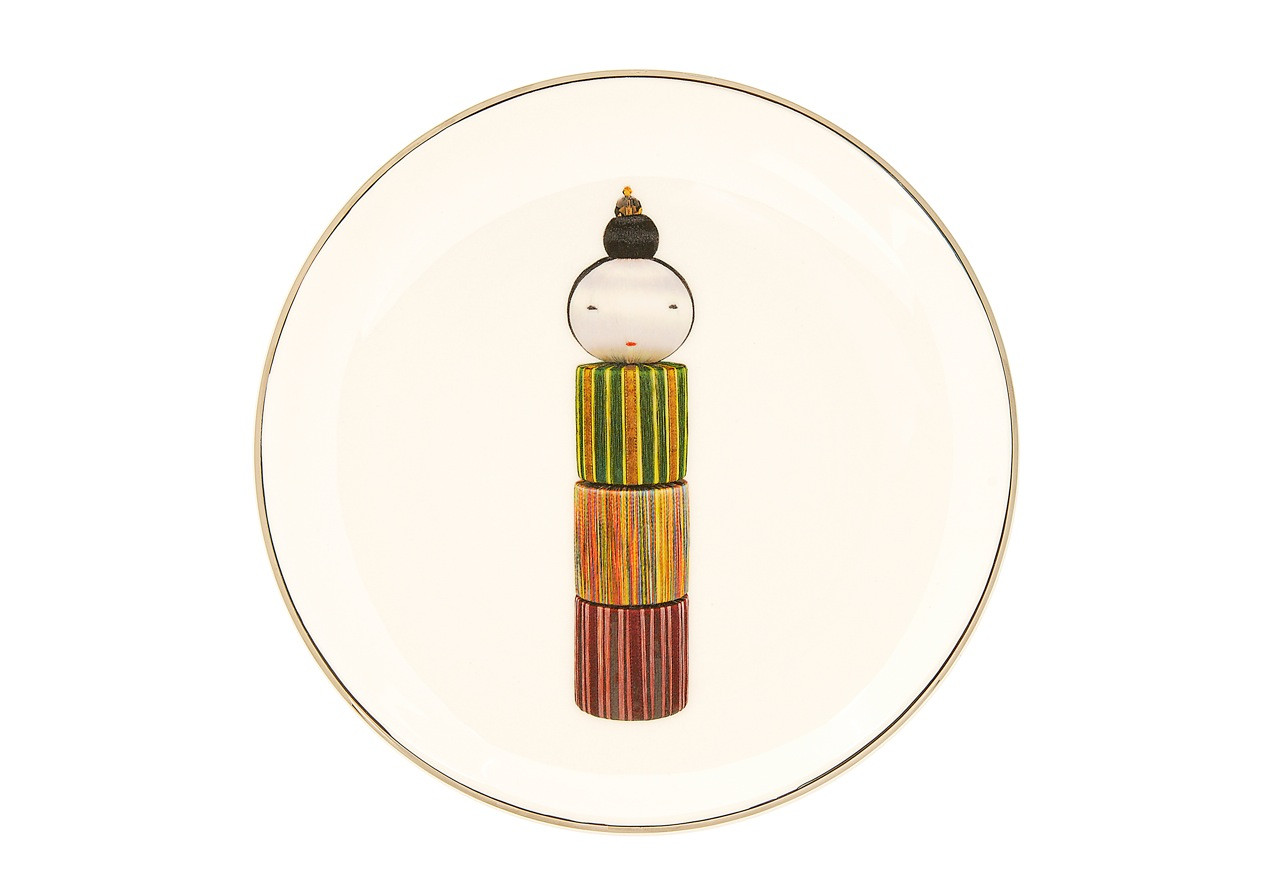 KOKESHI EMPEROR DESSERT/SIDE PLATE 