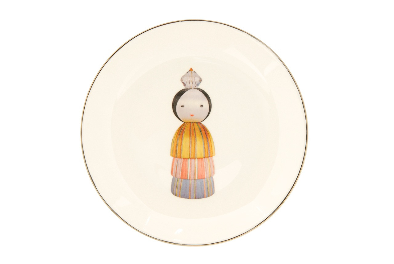 KOKESHI PRINCESS DINNER PLATE 