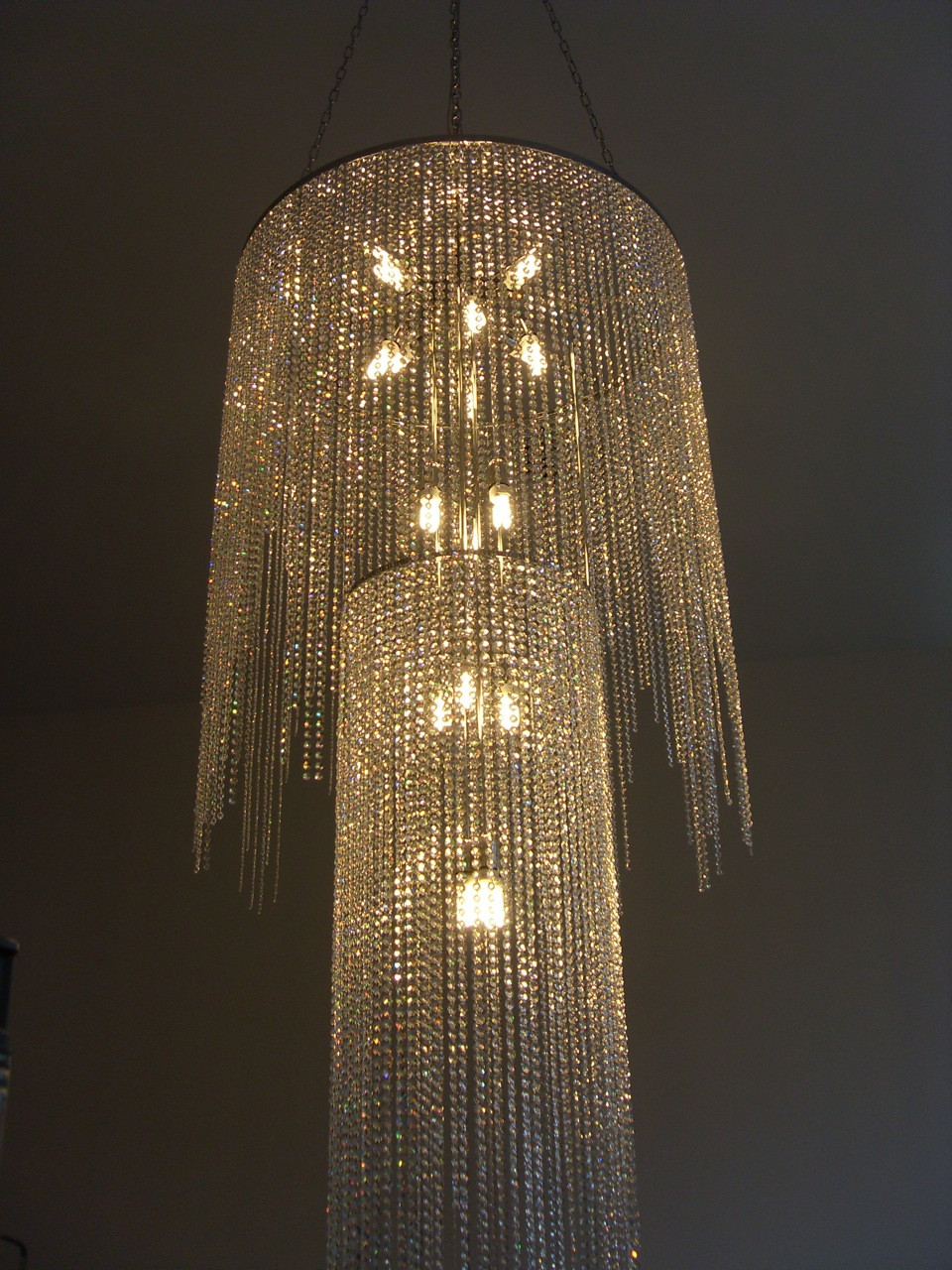 BESPOKE DOUBLE TIER CIRCULAR CHANDELIER 